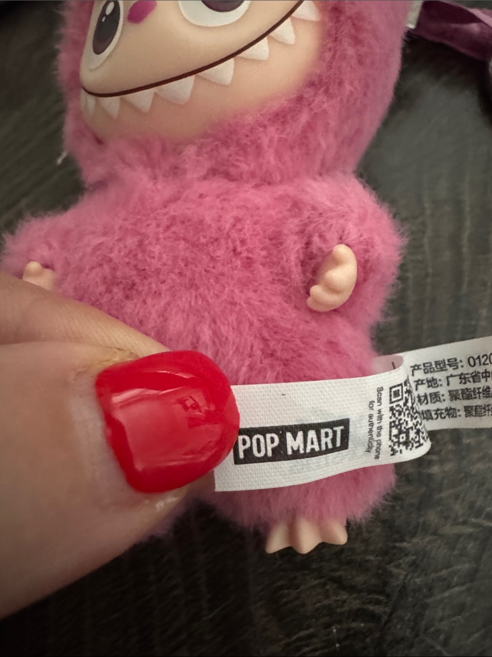 Pink Labubu Keychain - Picture 3 of 3